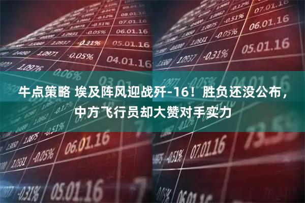 牛点策略 埃及阵风迎战歼-16！胜负还没公布，中方飞行员却大赞对手实力
